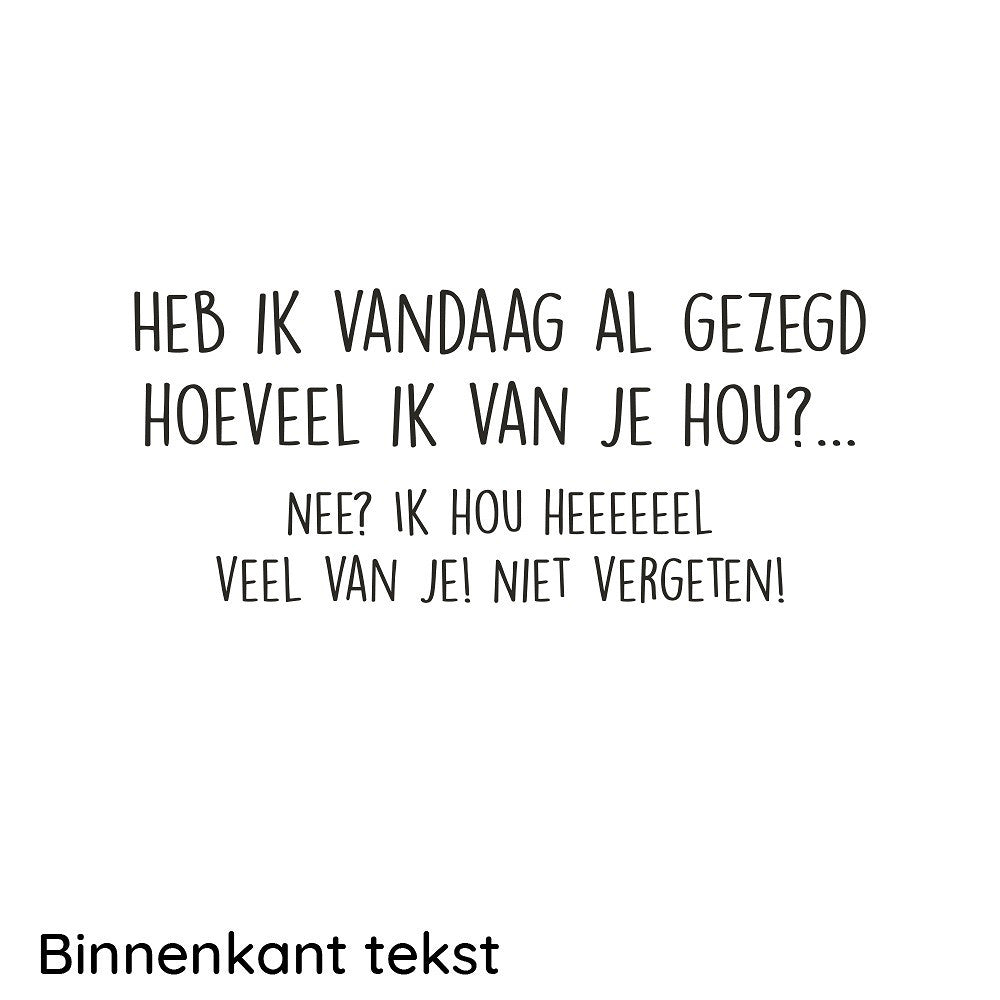 Ik hou van jou voor altijd