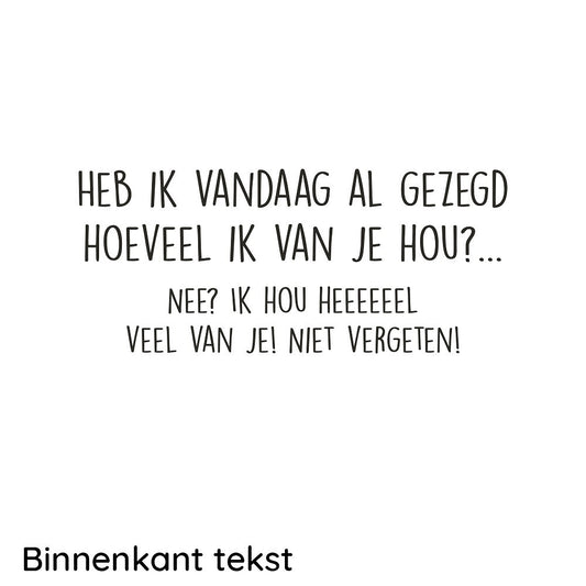 Ik hou van jou voor altijd