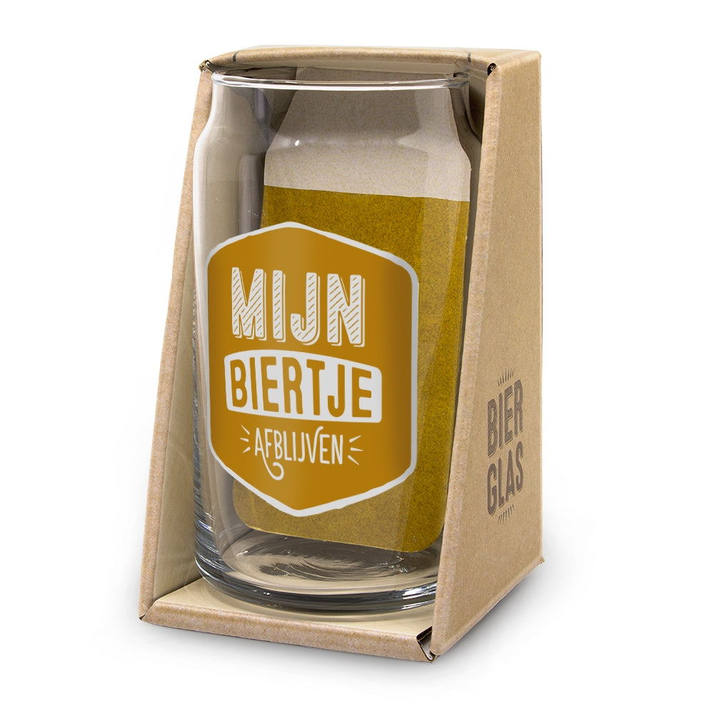 Bierglas Mijn biertje afblijven
