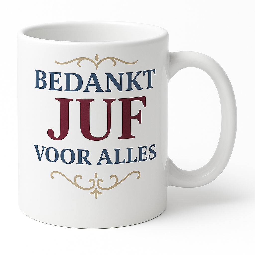 Bedankt juf voor alles