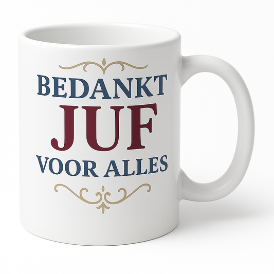 Bedankt juf voor alles