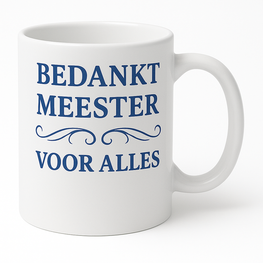 Bedankt meester voor alles