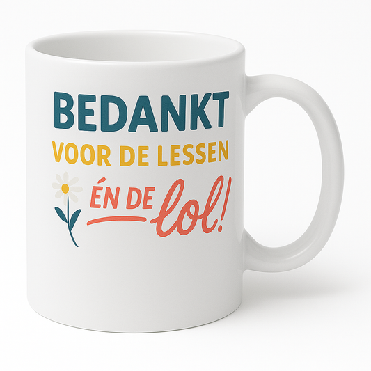 Bedankt voor de lessen en de lol!